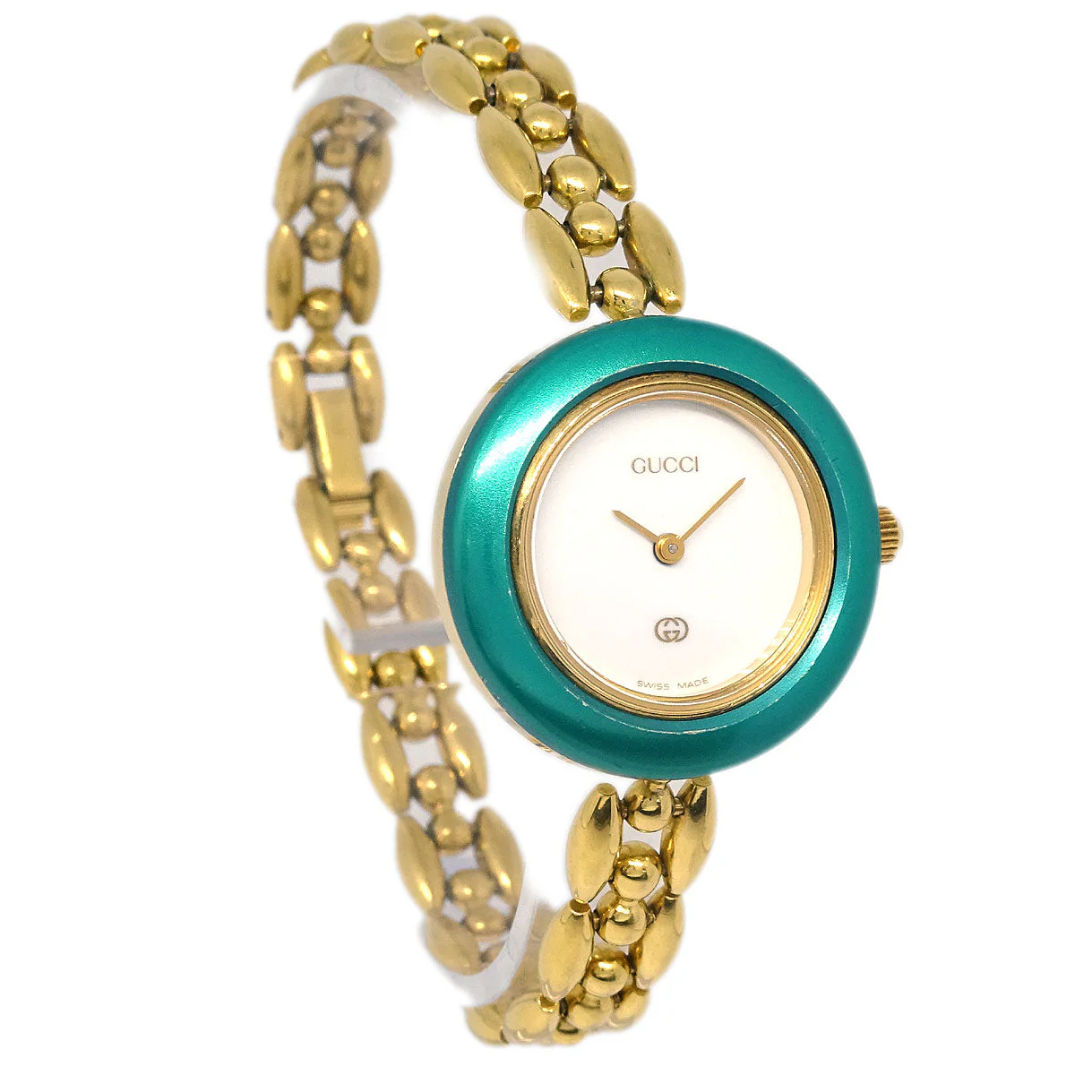 Gucci 11/12 Change Bezel Chameleon Quartz Watch SS - Image 3