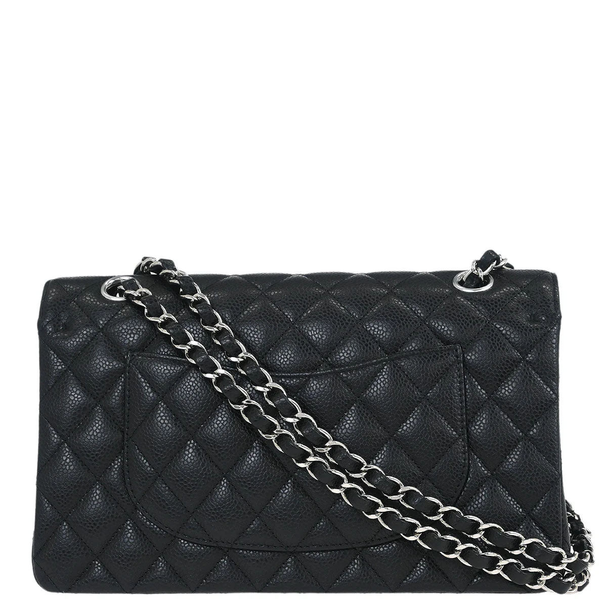 Chanel 2019 Black Calfskin Medium Classic Double Flap Shoulder Bag - Image 2