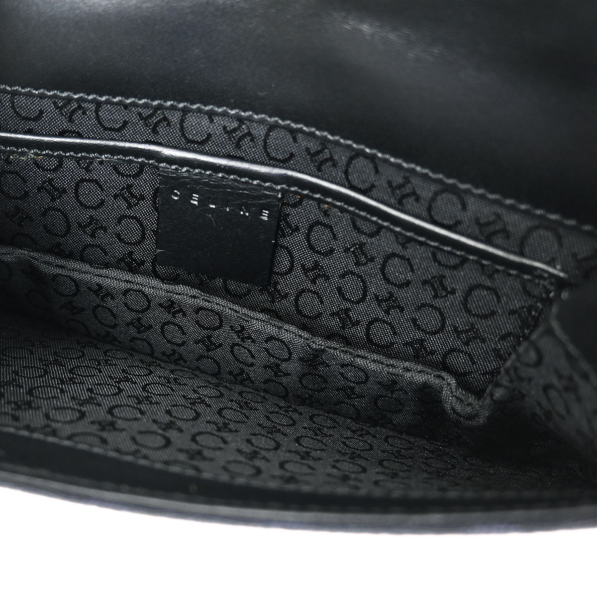 Celine Black C Macadam Handbag - Image 7