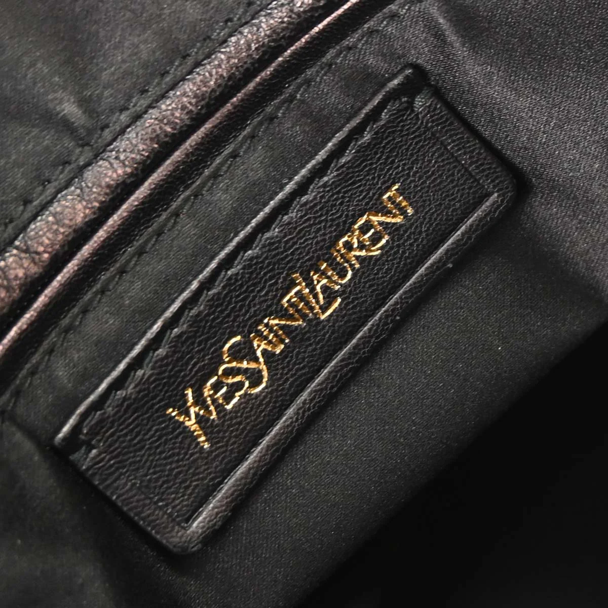 Yves Saint Laurent Black Leather Handbag - Image 9