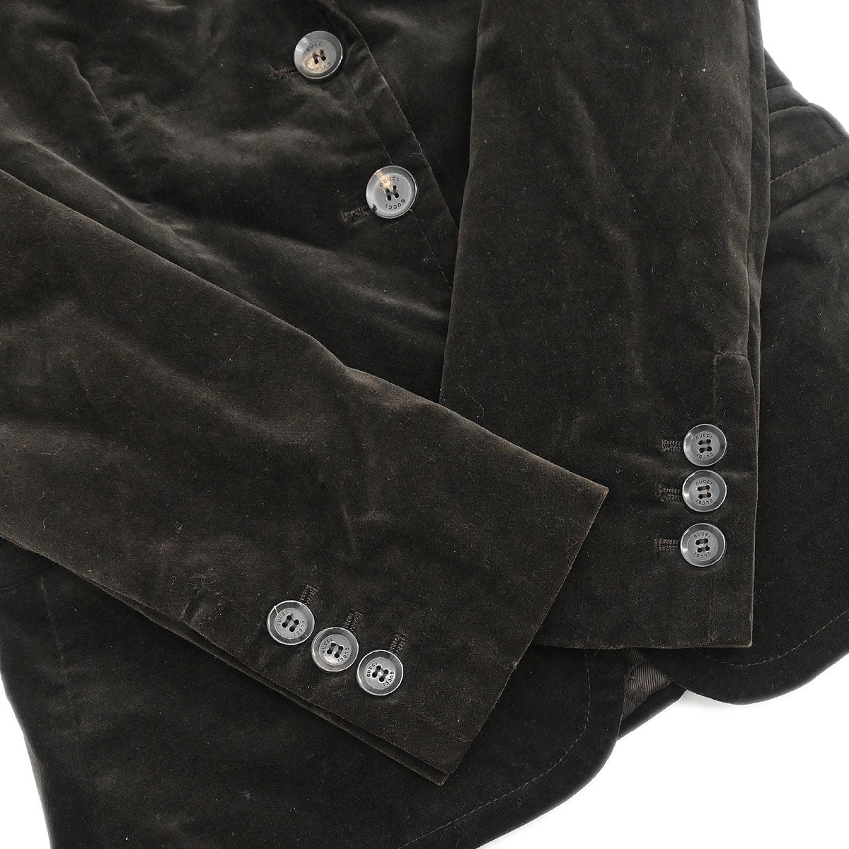 Gucci 2007 Single Breasted Jacket Brown #38 - Image 5