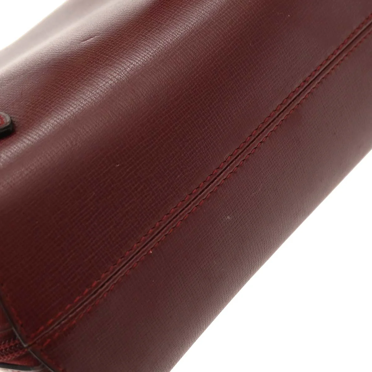 Cartier Bordeaux Leather Backpack - Image 5