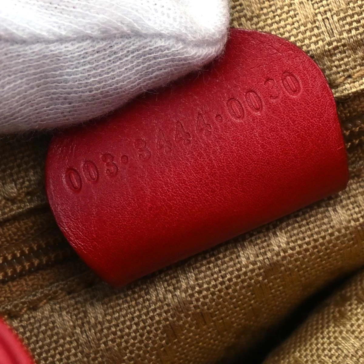 Gucci Red Bamboo Backpack - Image 10