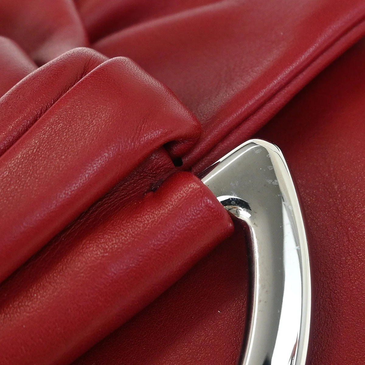 Christian Dior Red Demi Lune Handbag - Image 5