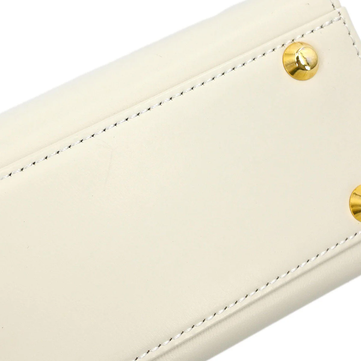 Yves Saint Laurent White 2way Shoulder Handbag - Image 3