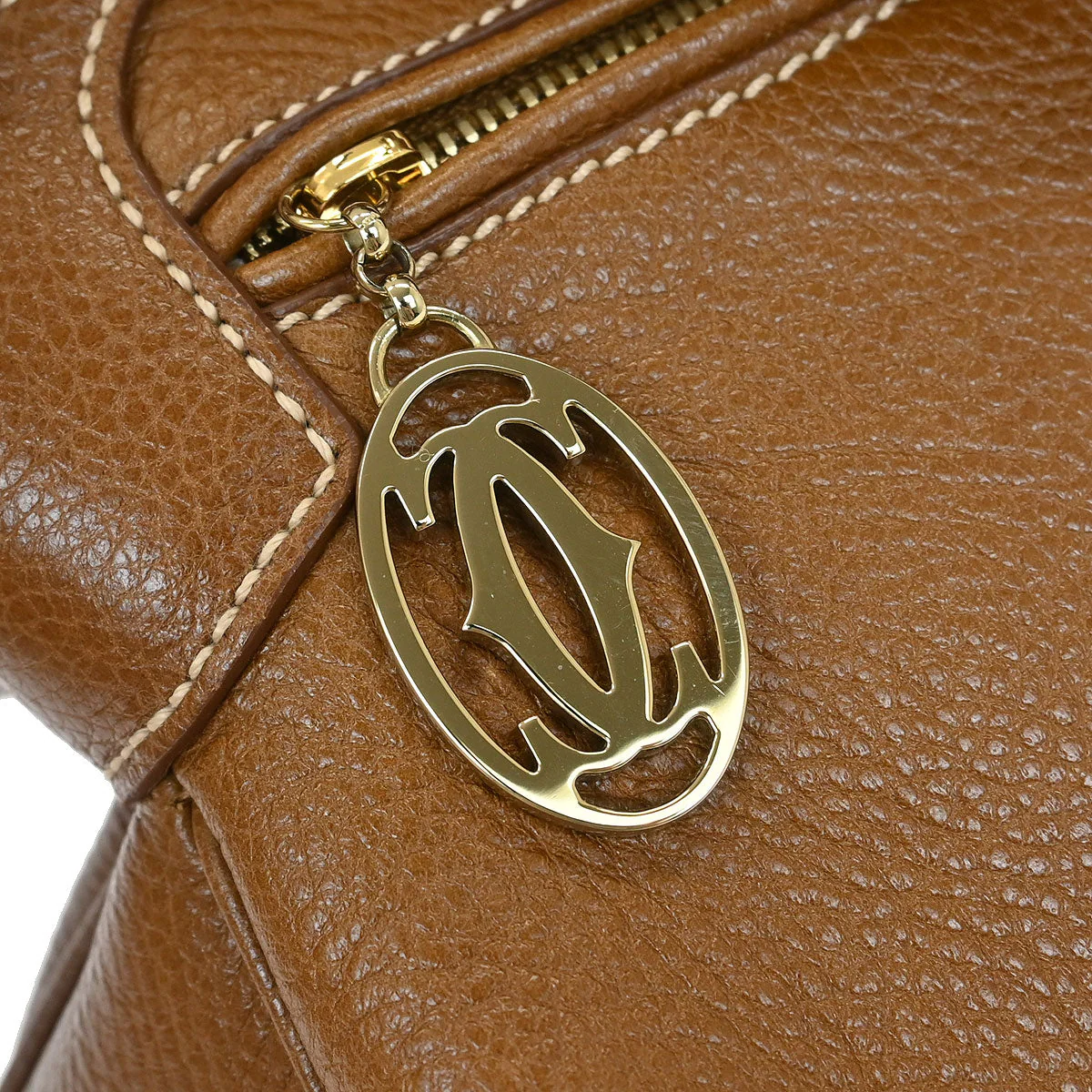 Cartier Brown Marcello Handbag - Image 5