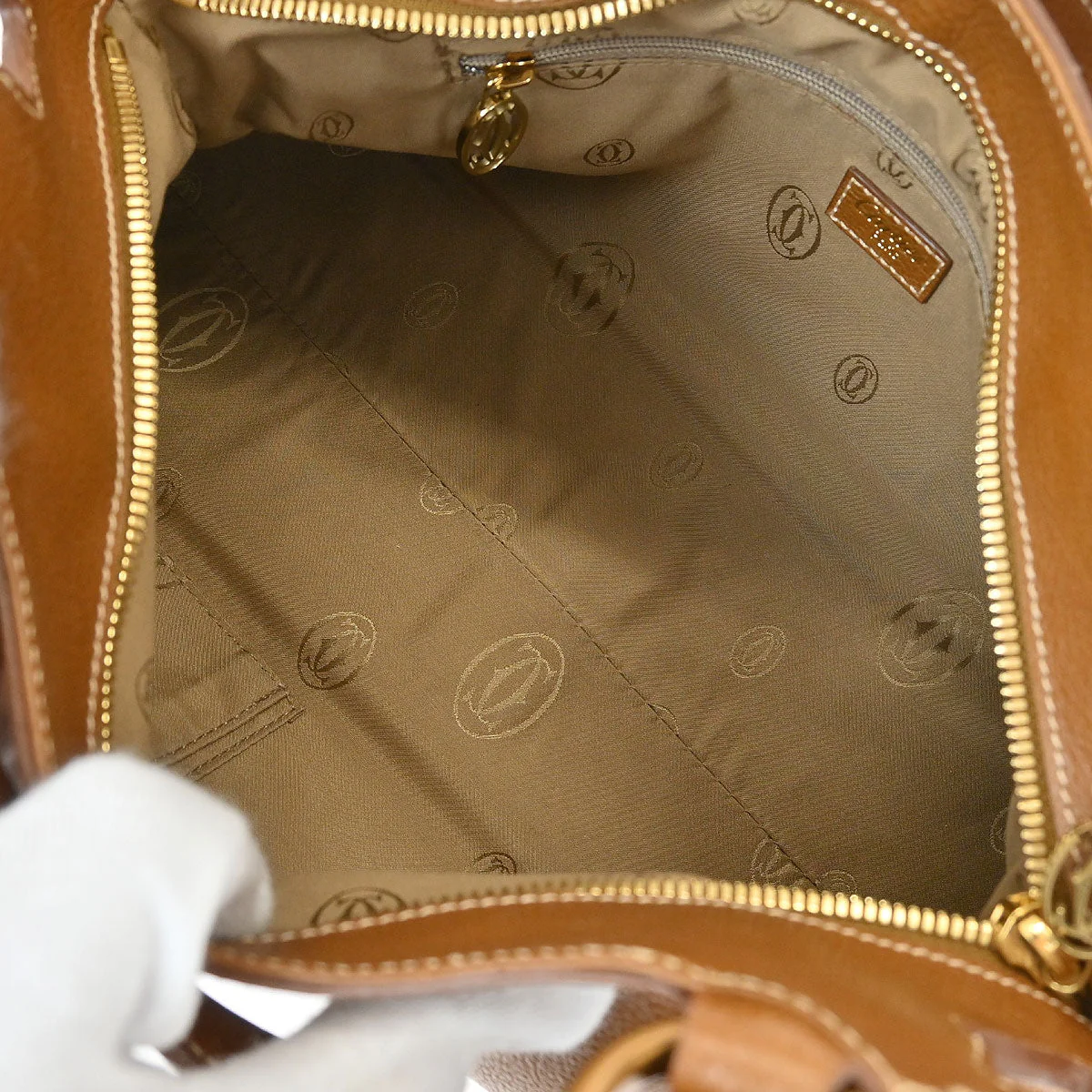 Cartier Brown Marcello Handbag - Image 8
