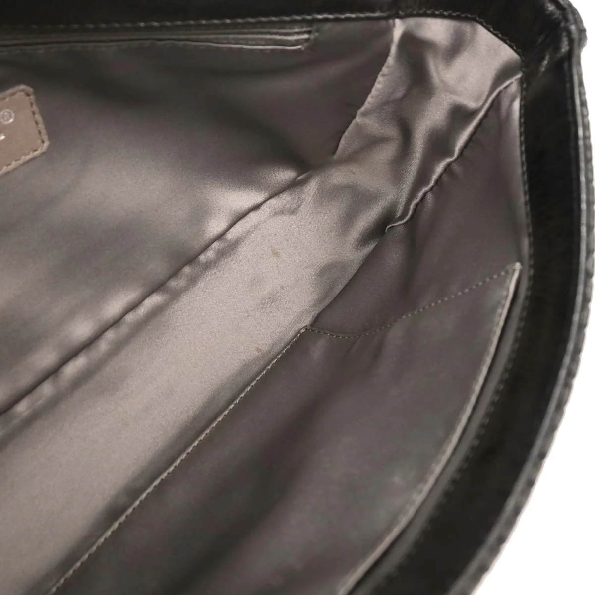Chanel 2008-2009 Black Perforated Lambskin Flap Shoulder Bag - Image 8
