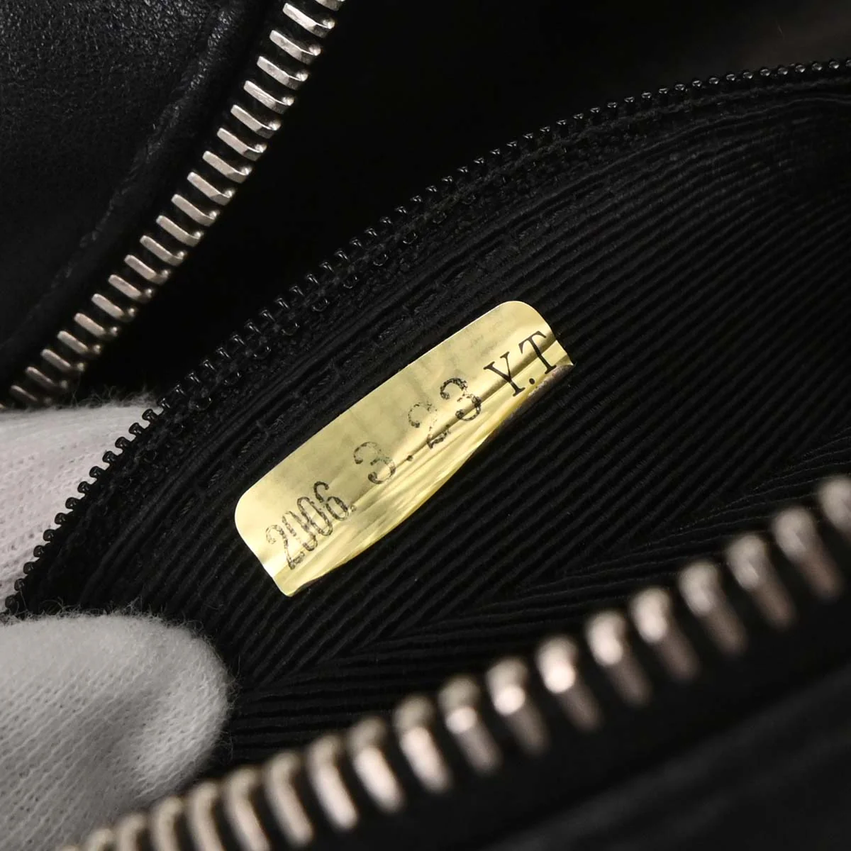 Chanel 2005-2006 Black Lambskin Bowling Bag - Image 10
