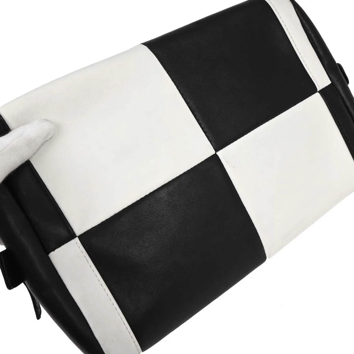 Chanel 2005-2006 Black Lambskin Bowling Bag - Image 6