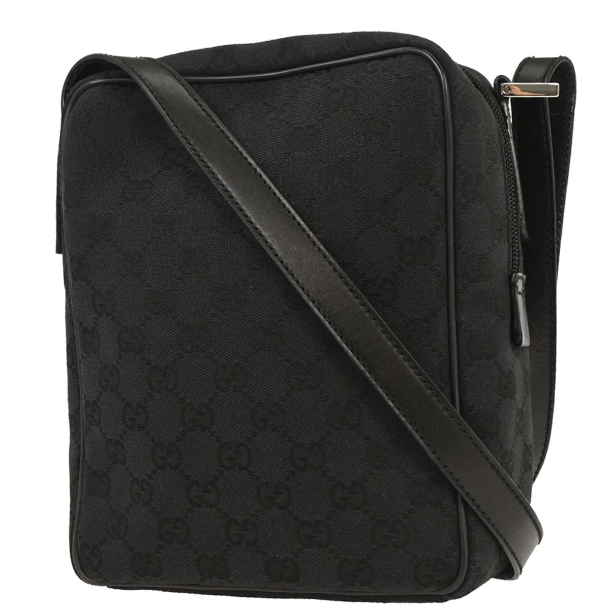 Gucci Black GG Shoulder Bag - Image 2