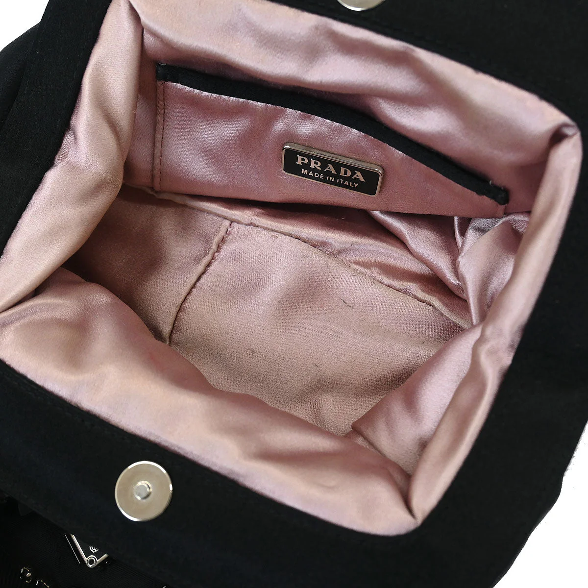 Prada Black Satin Handbag - Image 6