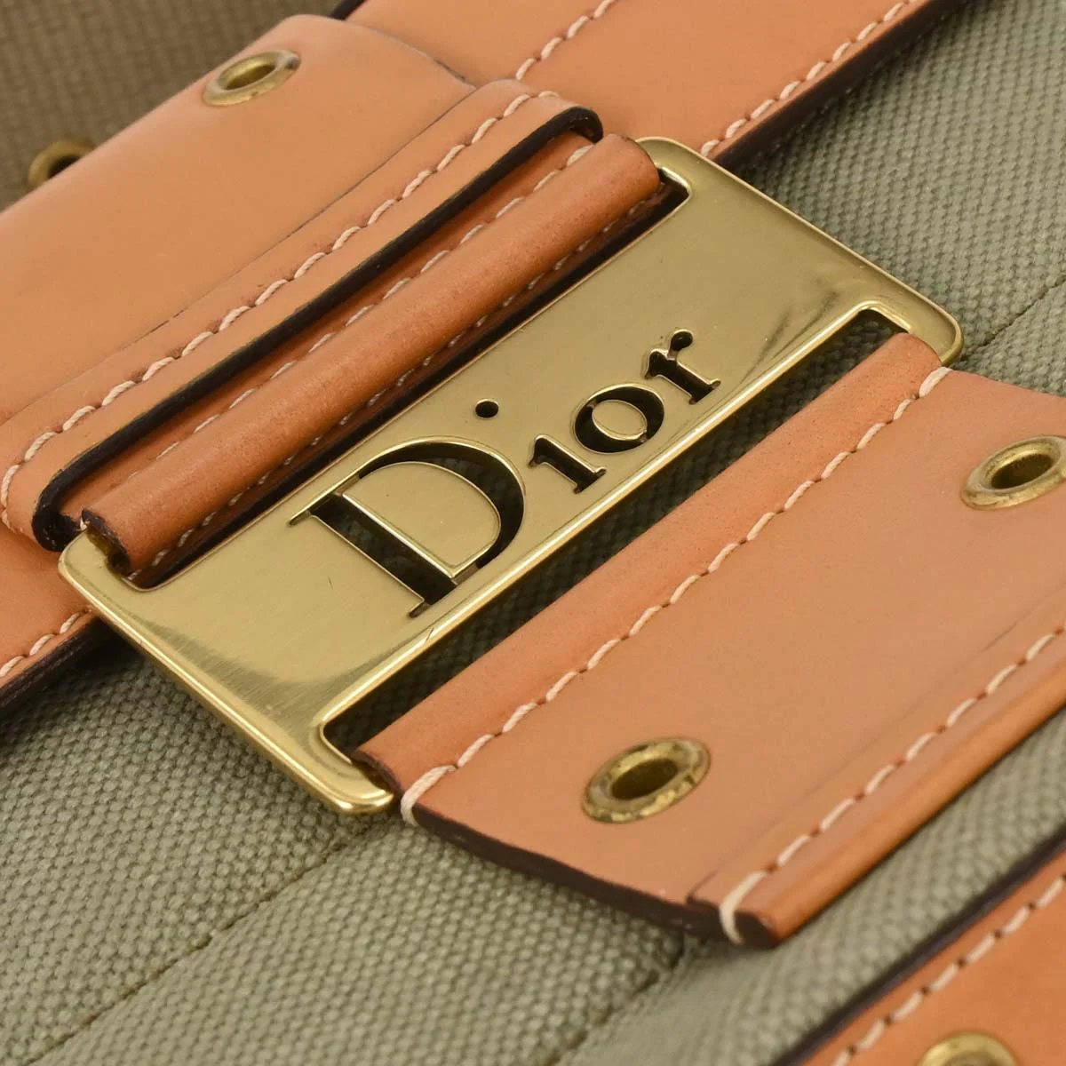 Christian Dior Green Beige Street Chic Columbus Shoulder Bag - Image 5