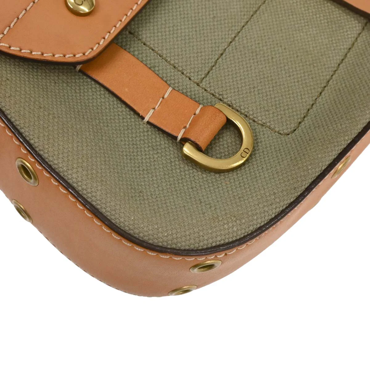 Christian Dior Green Beige Street Chic Columbus Shoulder Bag - Image 7