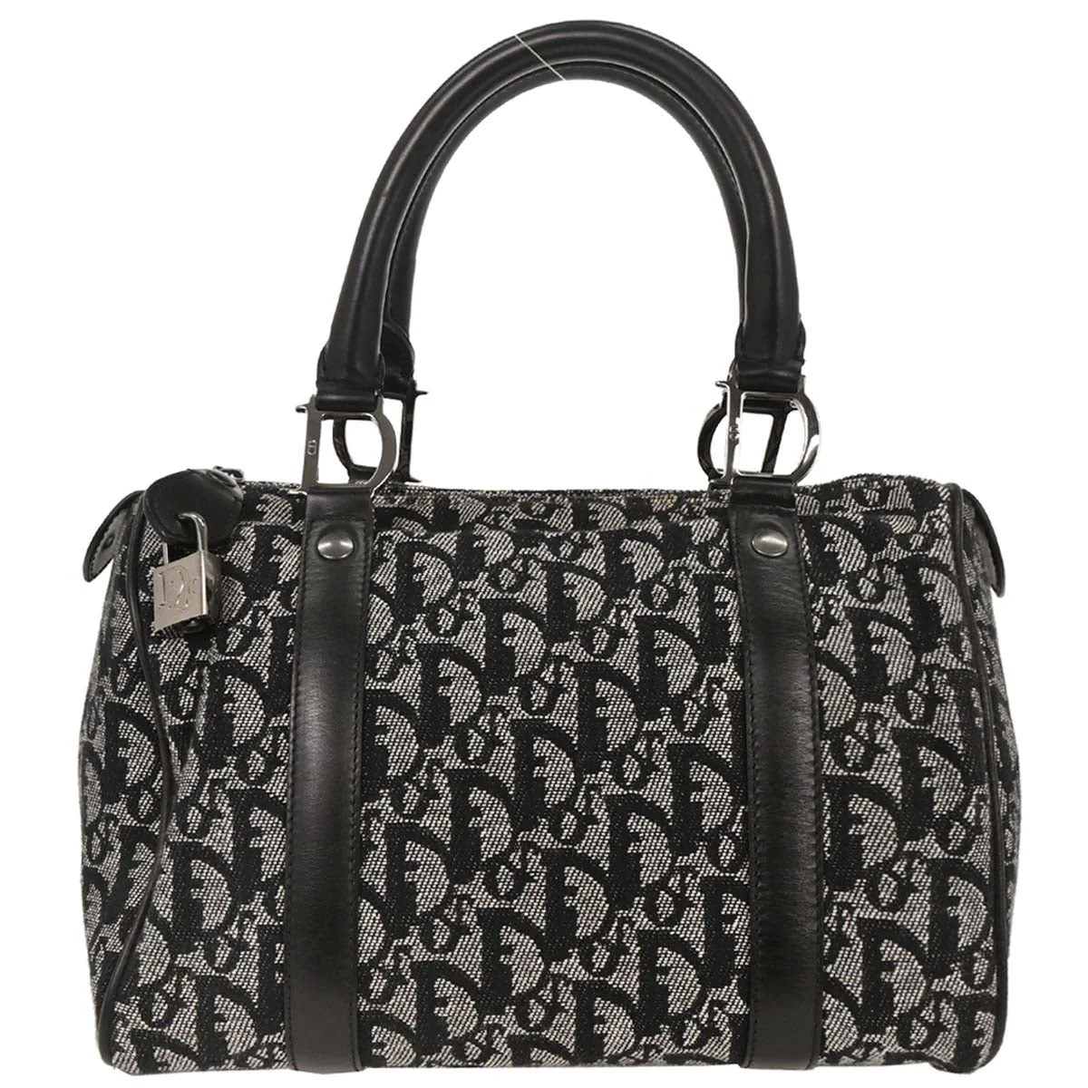 Christian Dior Black Trotter Duffle Handbag