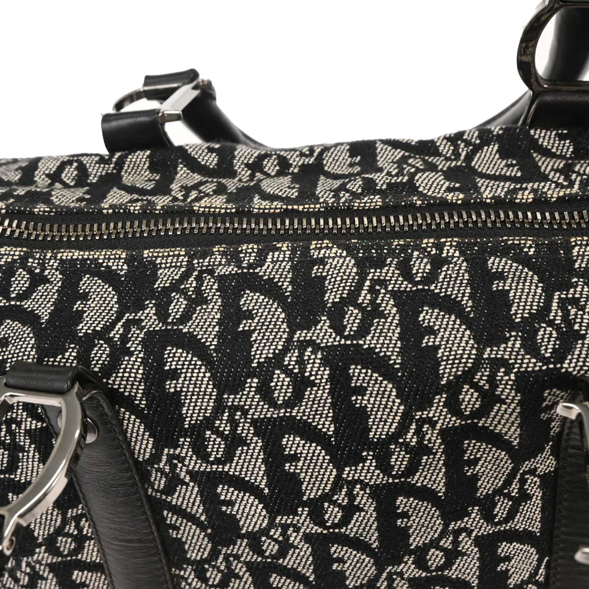 Christian Dior Black Trotter Duffle Handbag - Image 6