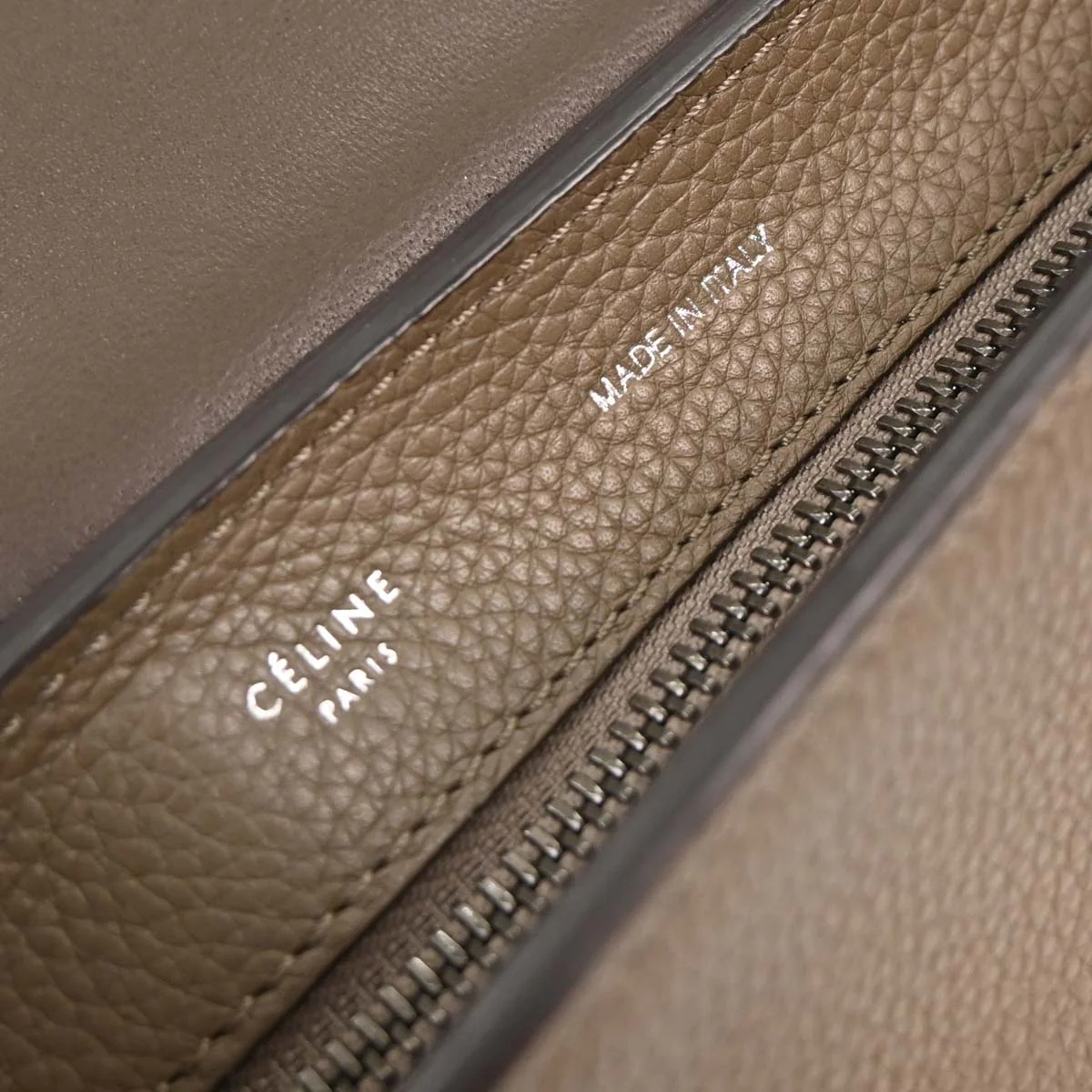 Celine Brown Leather Suede Trapeze 2way Shoulder Handbag - Image 7