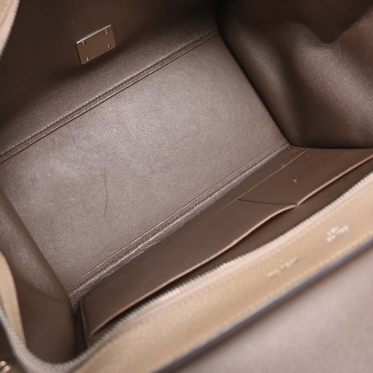 Celine Brown Leather Suede Trapeze 2way Shoulder Handbag - Image 8