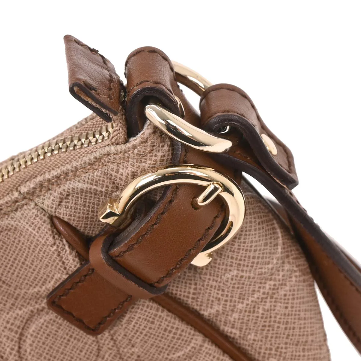 Salvatore Ferragamo Brown Gancini Handbag - Image 7