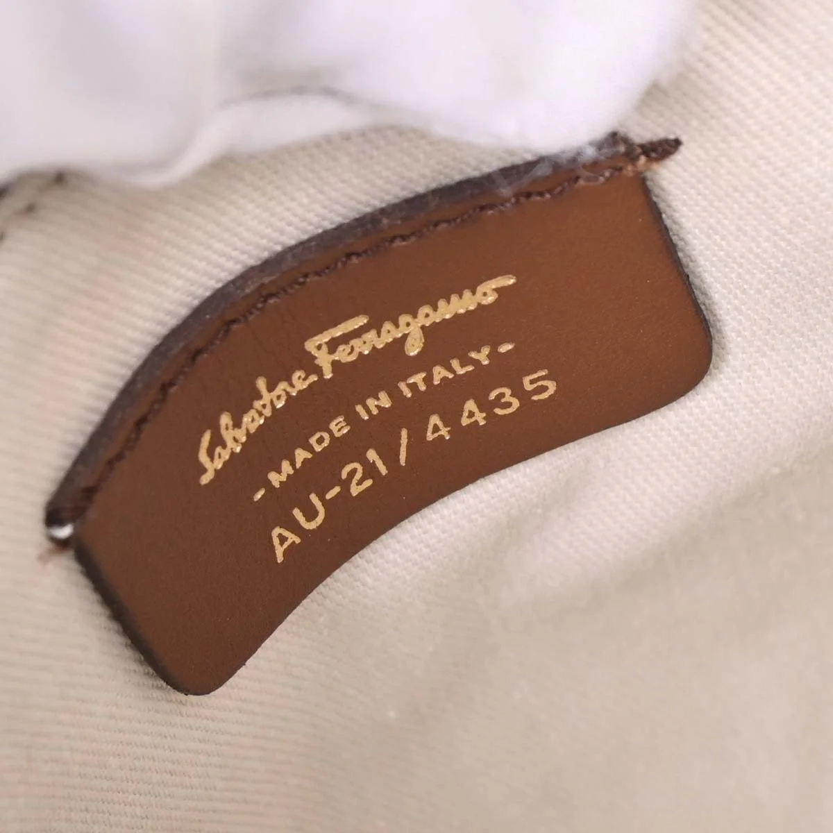 Salvatore Ferragamo Brown Gancini Handbag - Image 9