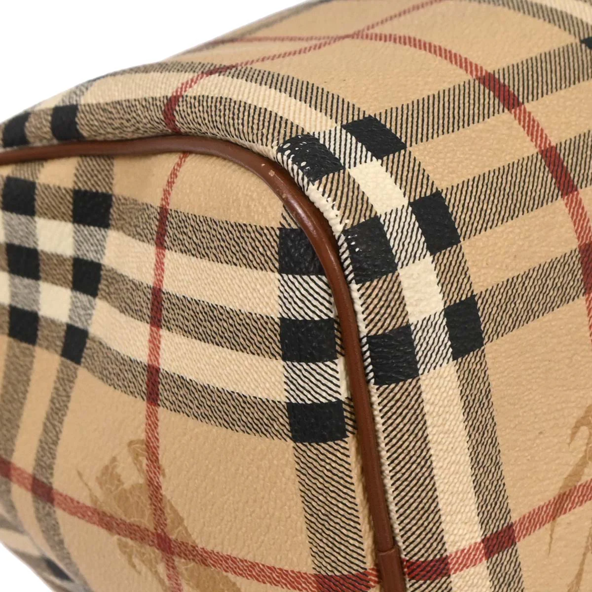 Burberry Beige PVC House Check Handbag - Image 5