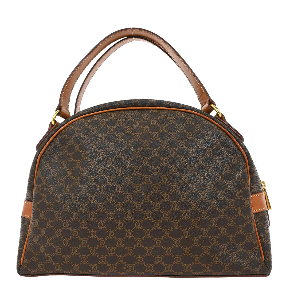 Celine Brown Macadam Handbag - Image 2