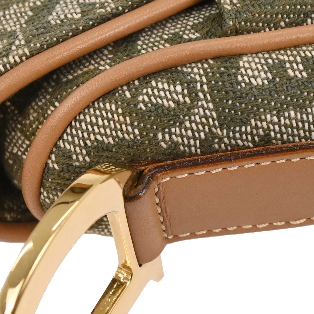 Christian Dior Green Trotter Double Saddle Handbag - Image 5