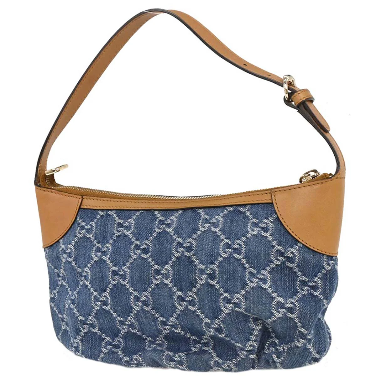 Gucci Blue Denim GG Handbag - Image 2