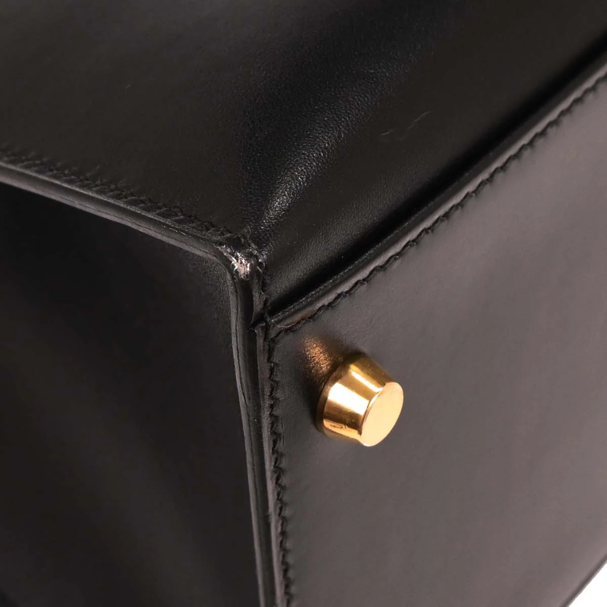 Hermes Black Box Calf Kelly 35 Sellier 2way Shoulder Handbag - Image 5