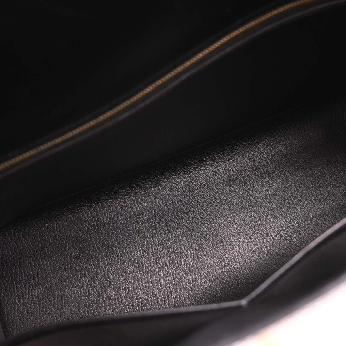 Hermes Black Box Calf Kelly 35 Sellier 2way Shoulder Handbag - Image 7