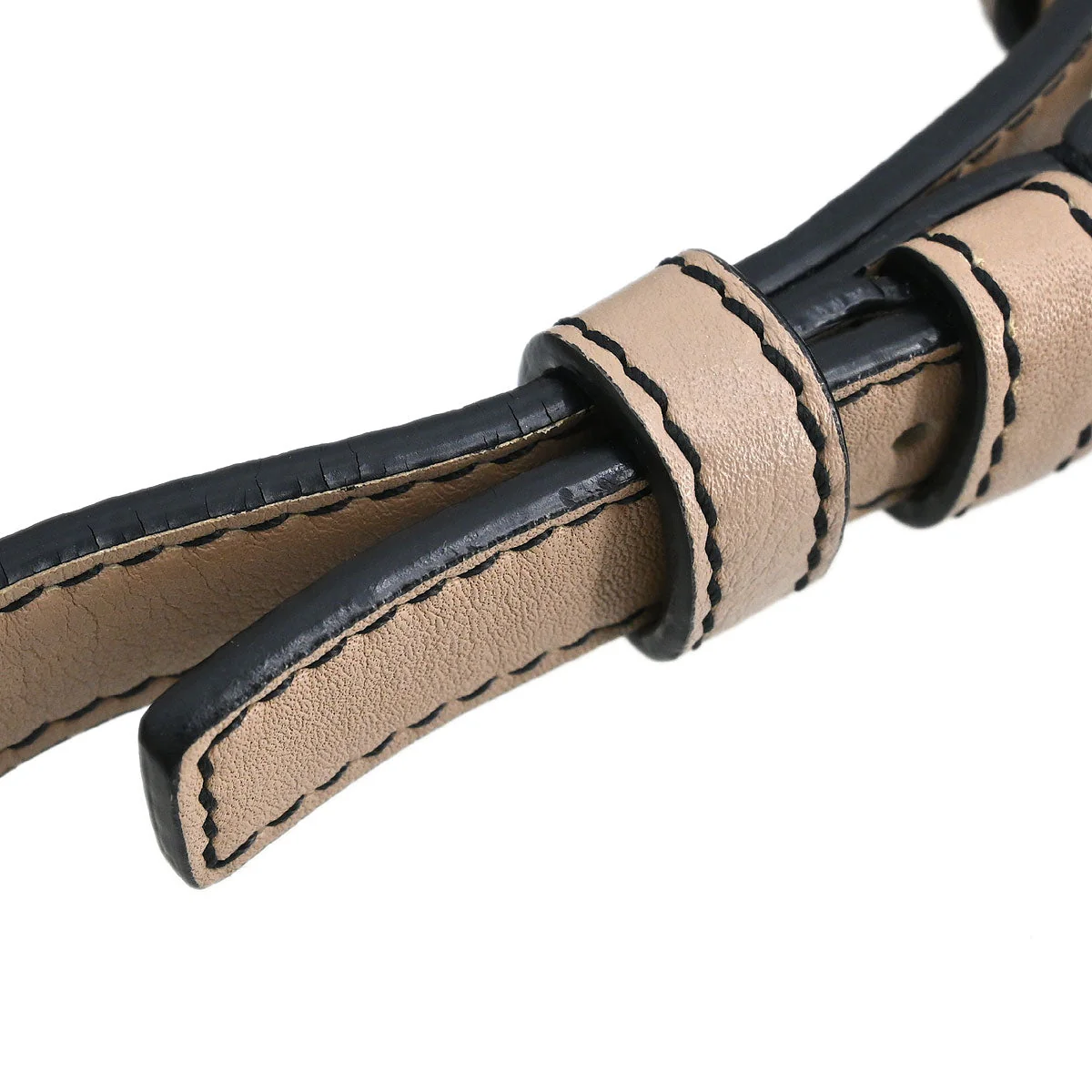Loewe * Beige Leather Anagram Handbag - Image 5