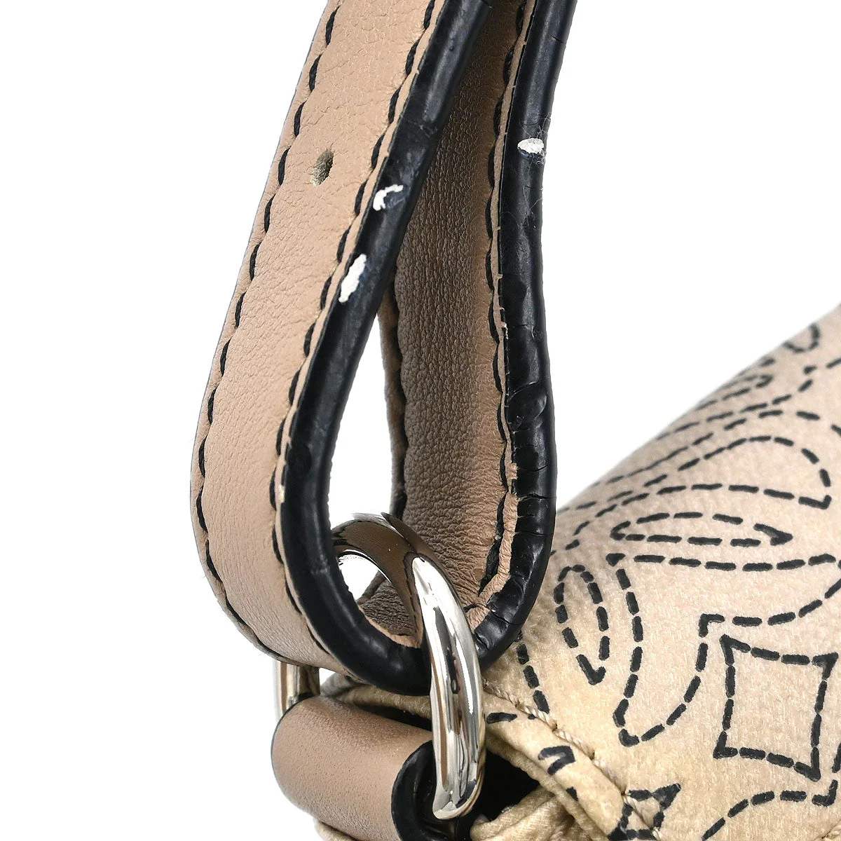 Loewe * Beige Leather Anagram Handbag - Image 7