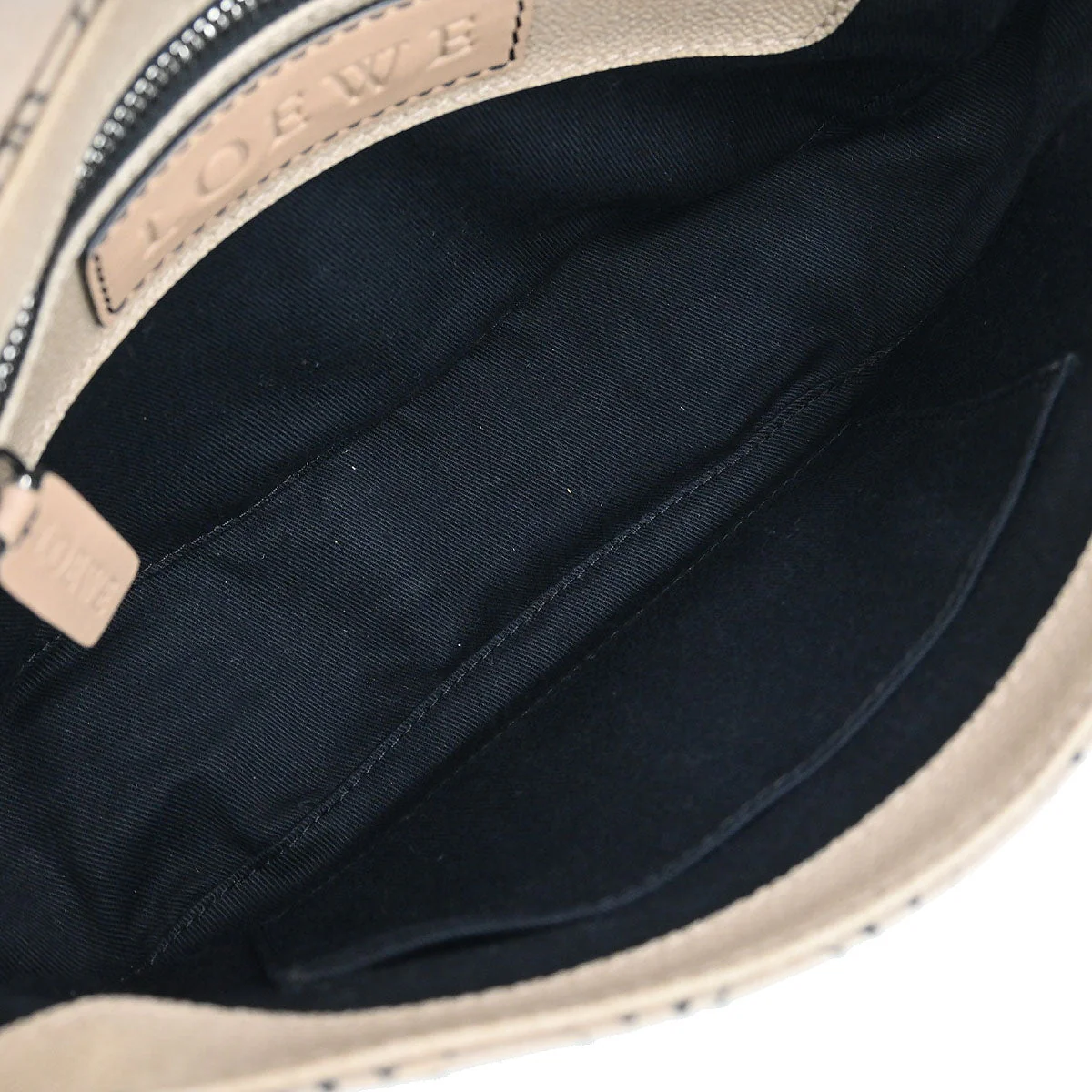 Loewe * Beige Leather Anagram Handbag - Image 9
