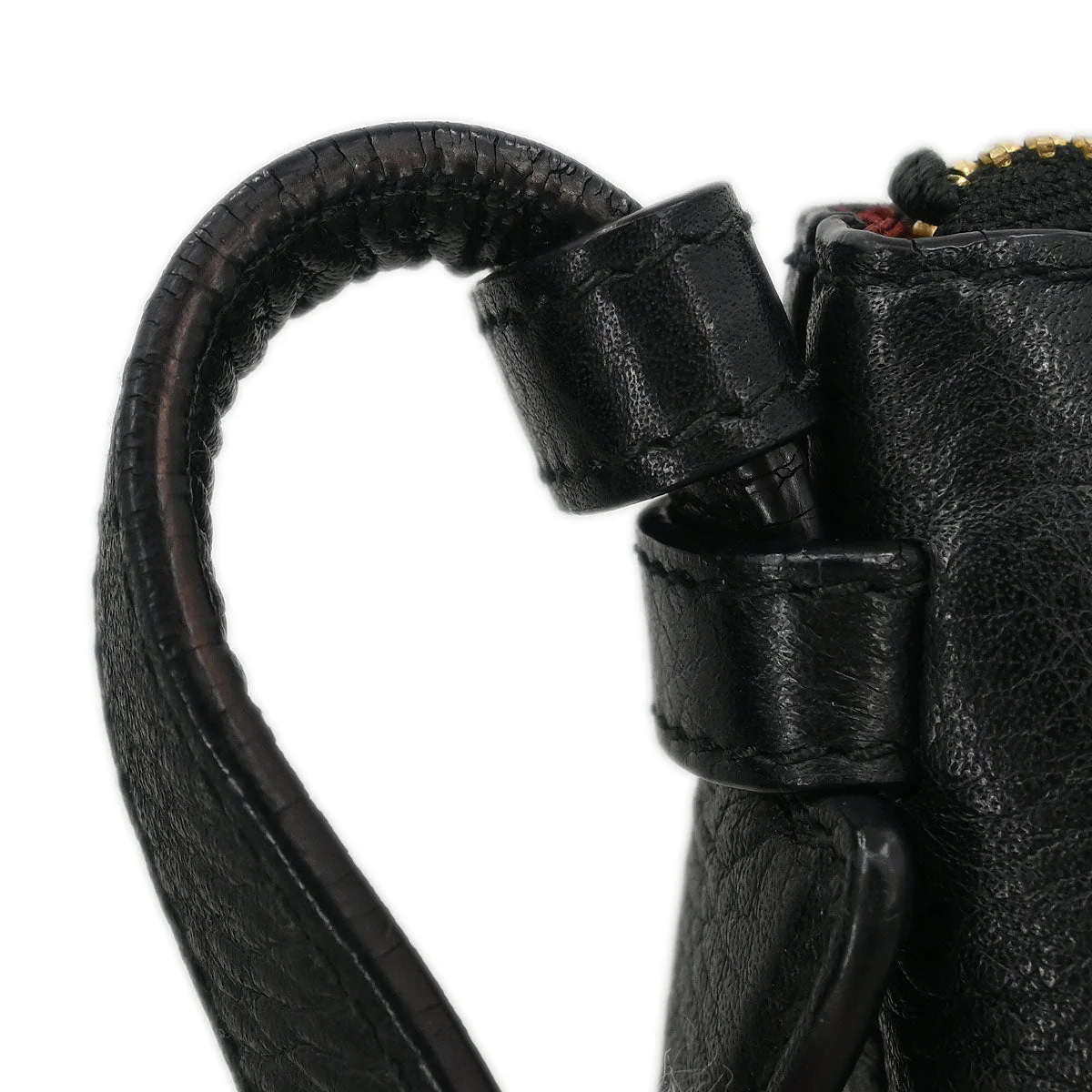 Loewe * Black Leather Heritage Shoulder Bag - Image 6