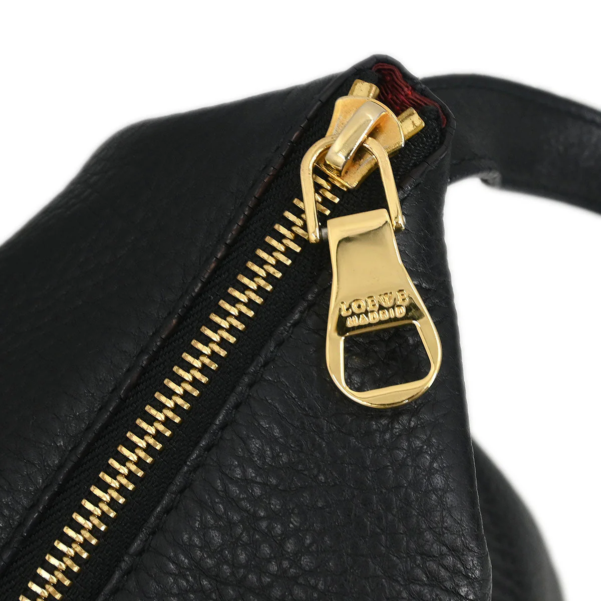 Loewe * Black Leather Heritage Shoulder Bag - Image 7