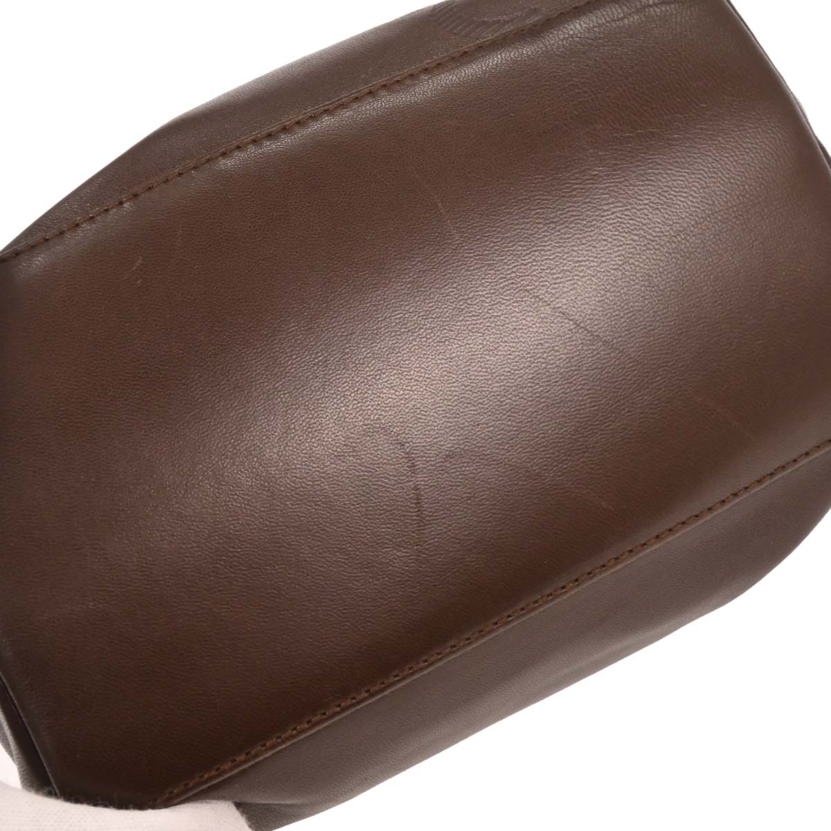 Loewe Brown Lambskin Handbag - Image 3