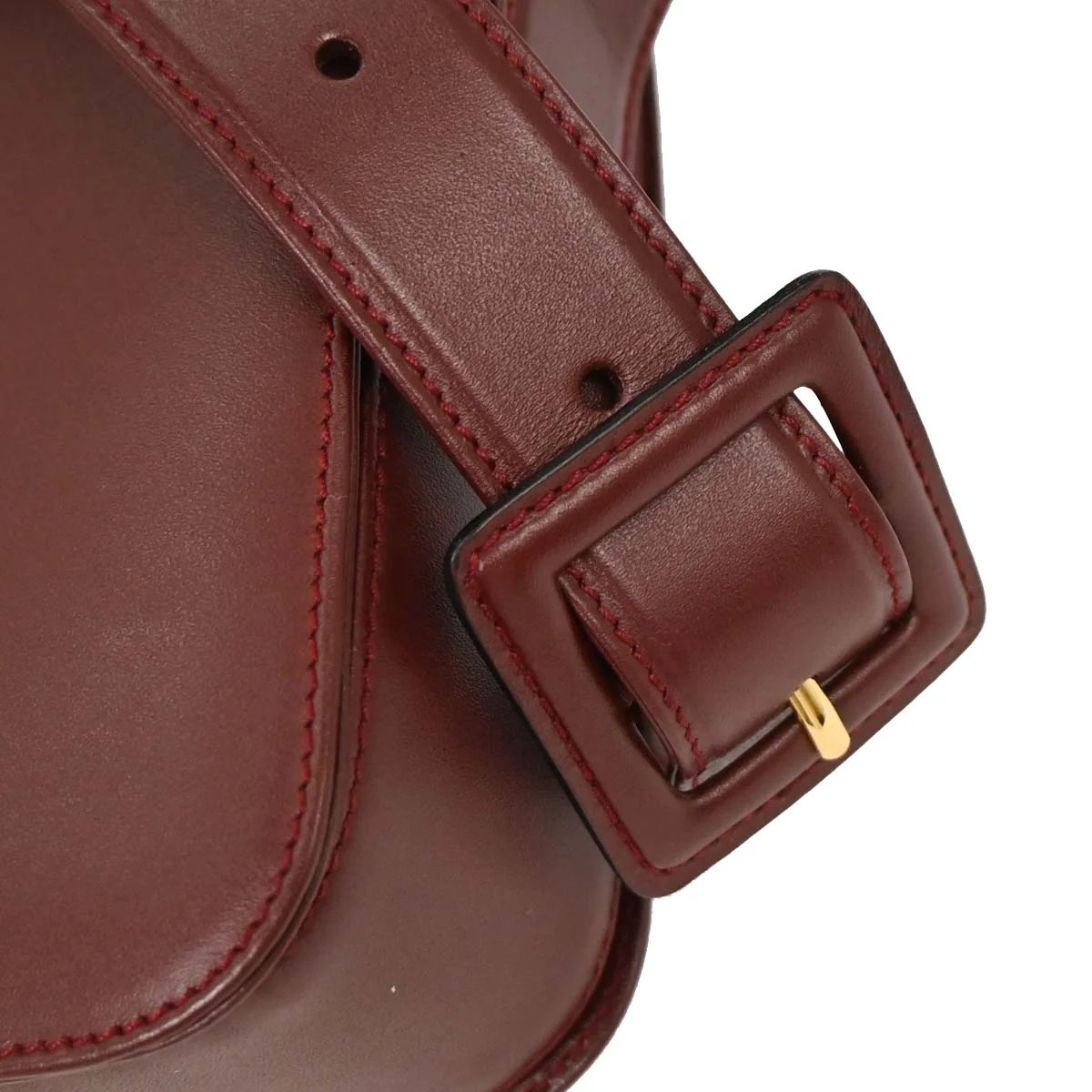 Cartier Bordeaux Leather Must de Cartier Shoulder Bag - Image 4