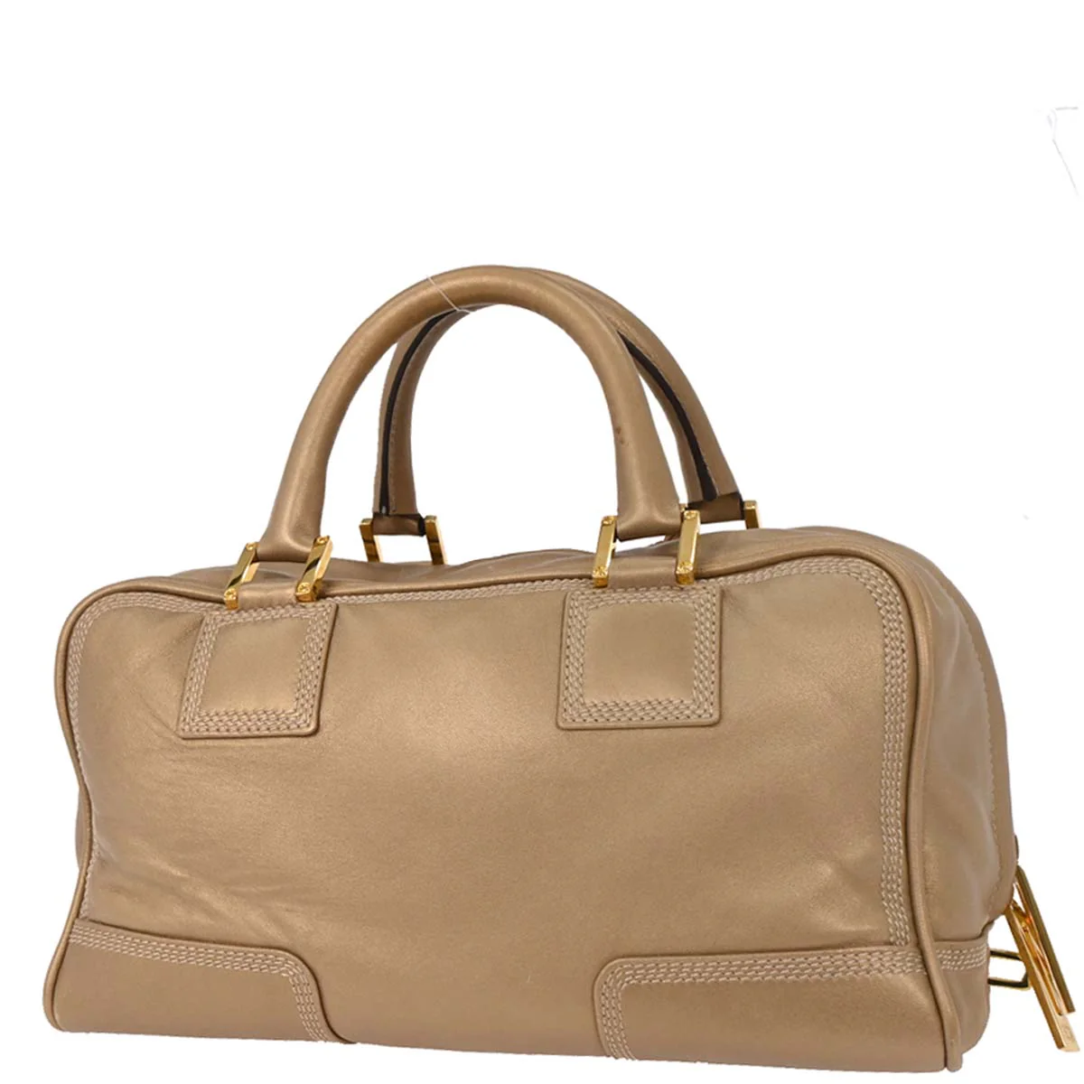 Loewe Gold Lambskin Amazona 28 Handbag - Image 2