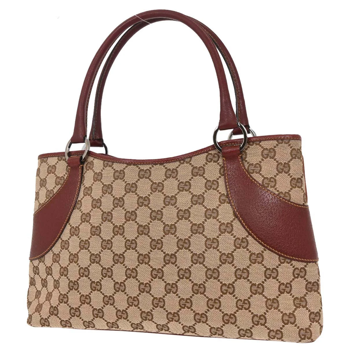 Gucci Brown Bordeaux GG Tote Bag - Image 2