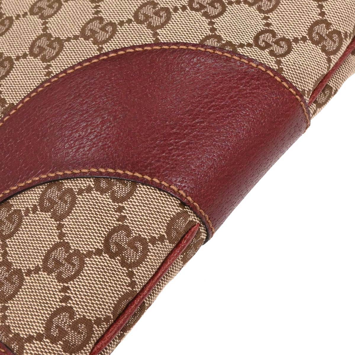 Gucci Brown Bordeaux GG Tote Bag - Image 3