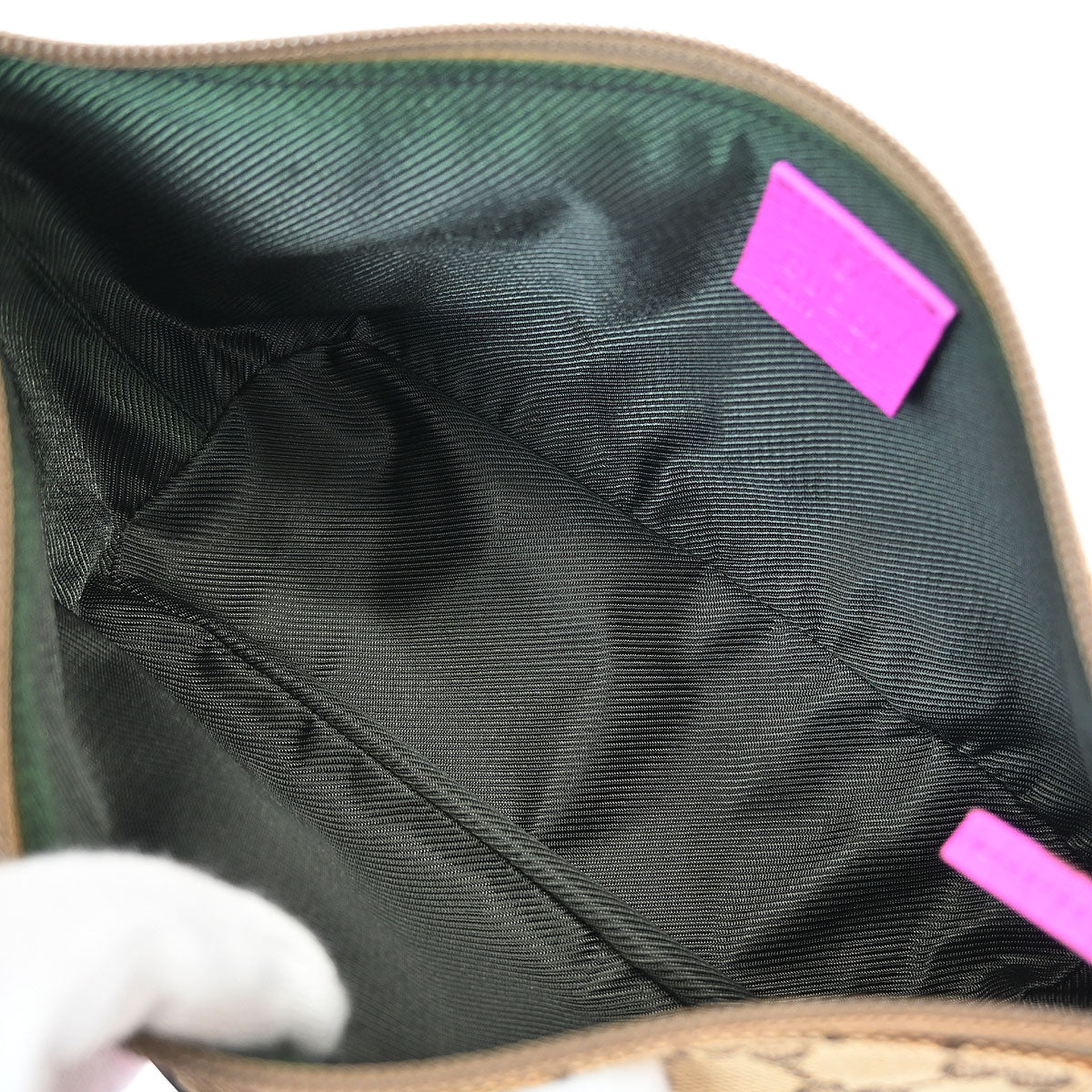 Gucci Brown Purple GG Handbag - Image 7