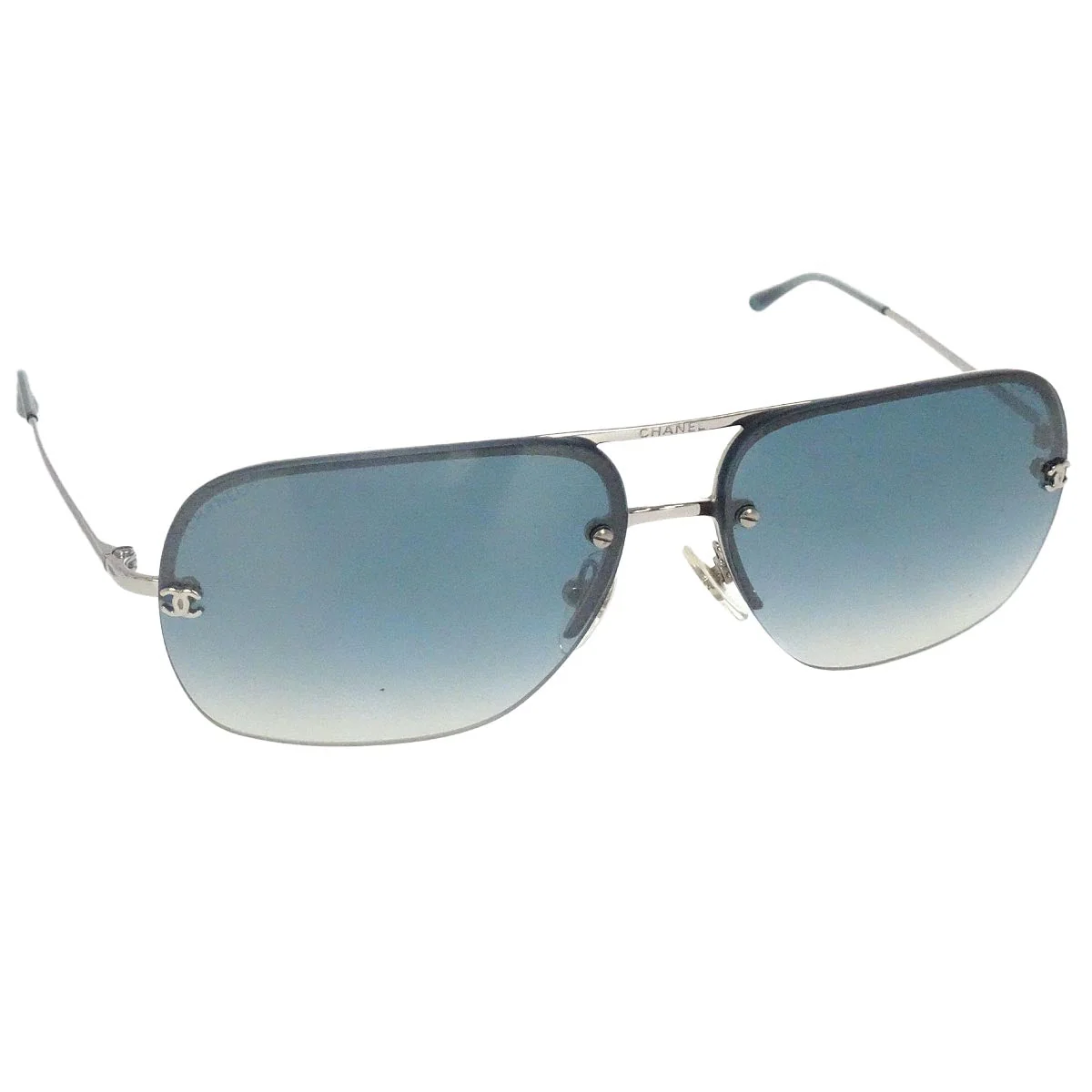 Chanel Sunglasses Eyewear Blue Small Good