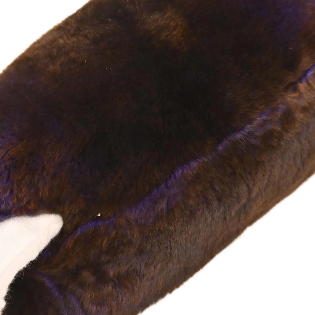 Chanel * 2004-2005 Brown Rabbit Fur Shoulder Bag - Image 3