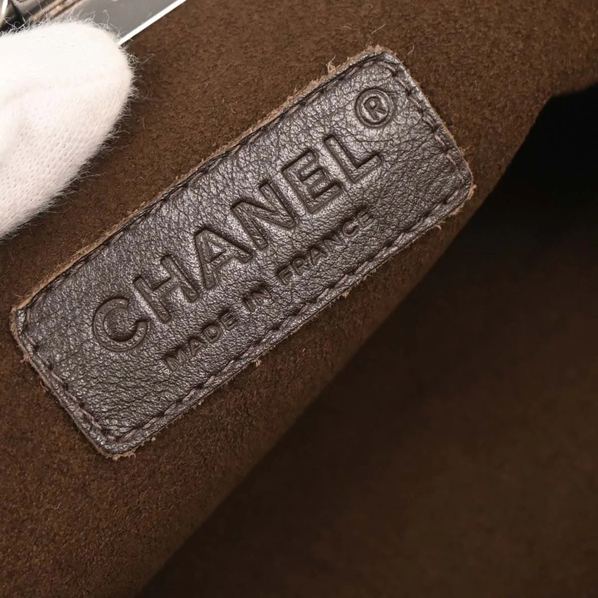 Chanel * 2004-2005 Brown Rabbit Fur Shoulder Bag - Image 9