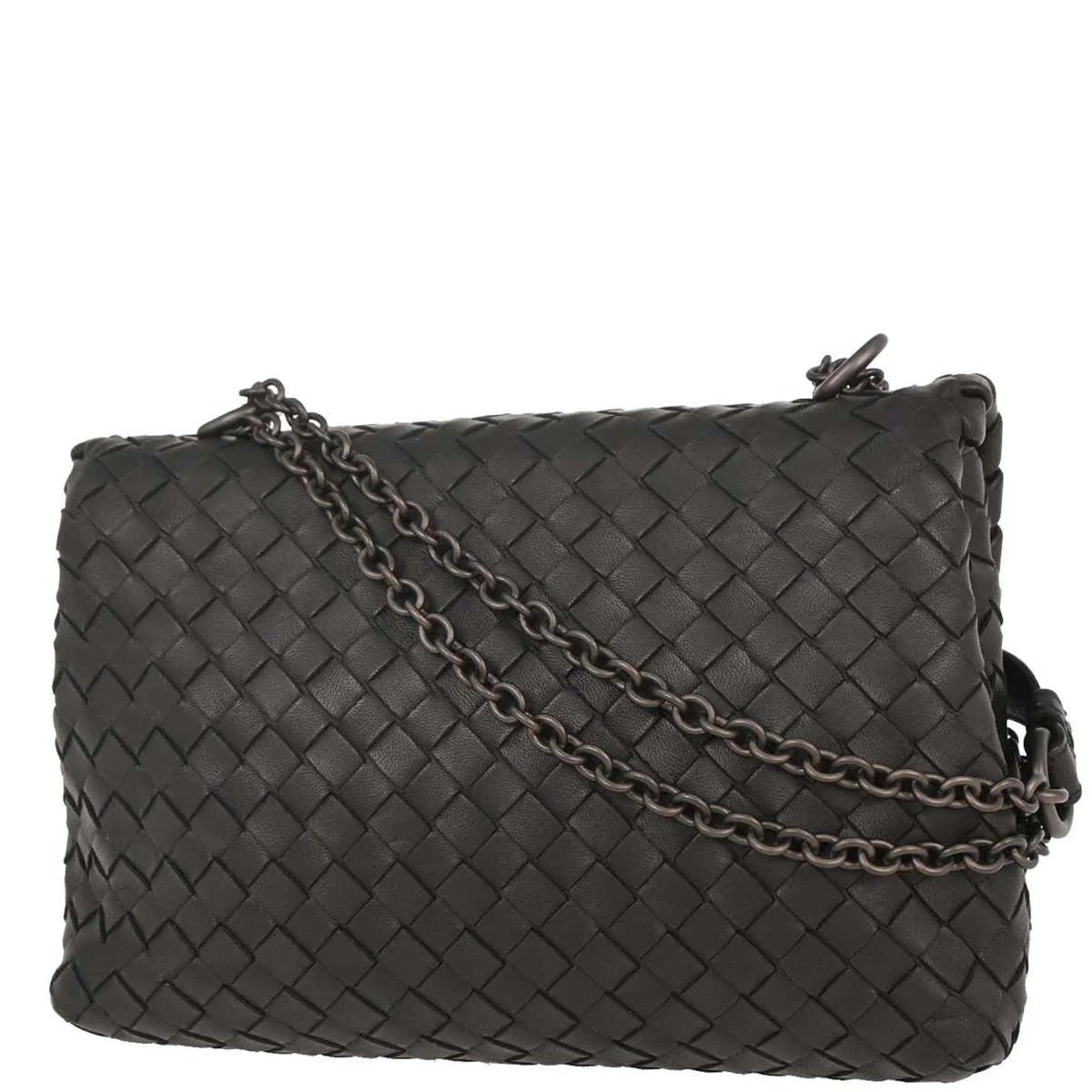 Bottega Veneta Black Intrecciato Shoulder Bag - Image 2