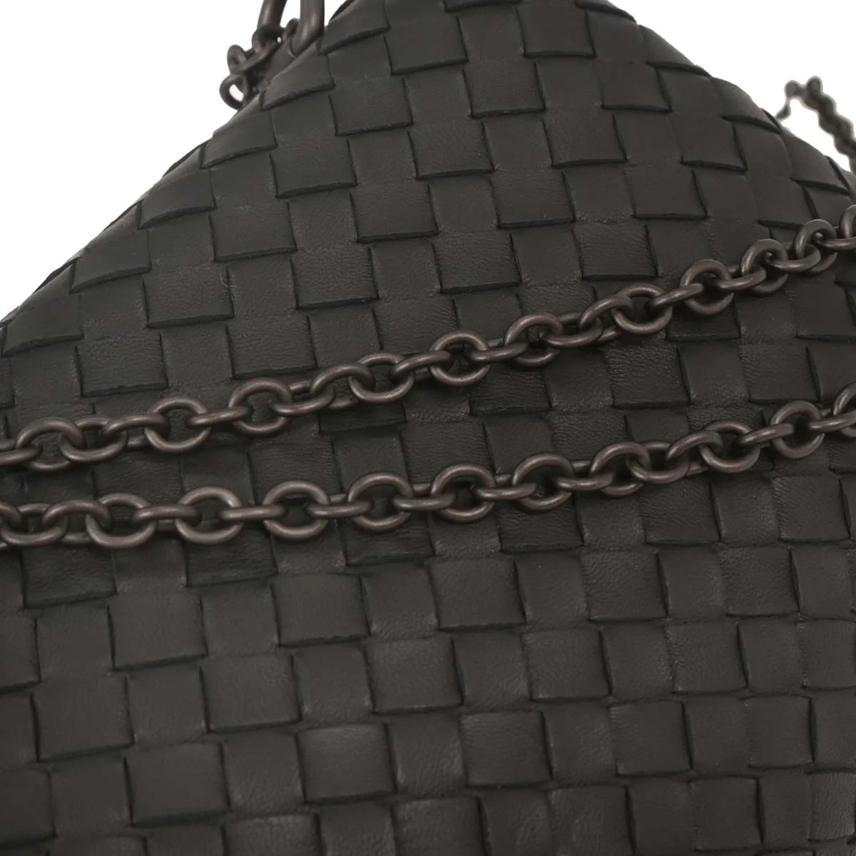 Bottega Veneta Black Intrecciato Shoulder Bag - Image 3