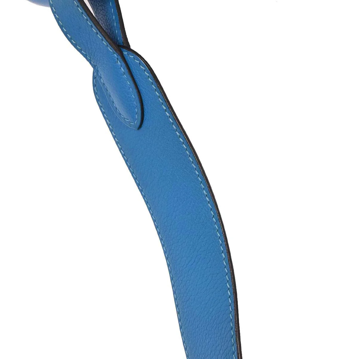 Hermes Blue Zanzibar Evercolor Lindy 34 Shoulder Bag - Image 3