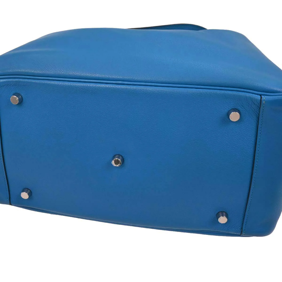Hermes Blue Zanzibar Evercolor Lindy 34 Shoulder Bag - Image 7