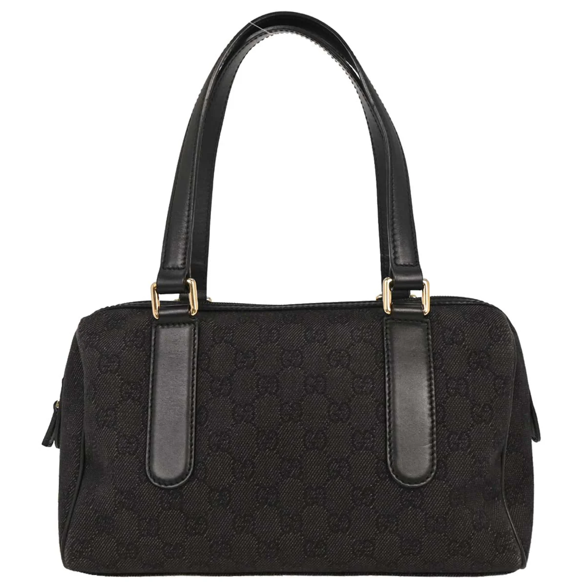 Gucci Black Canvas GG Handbag