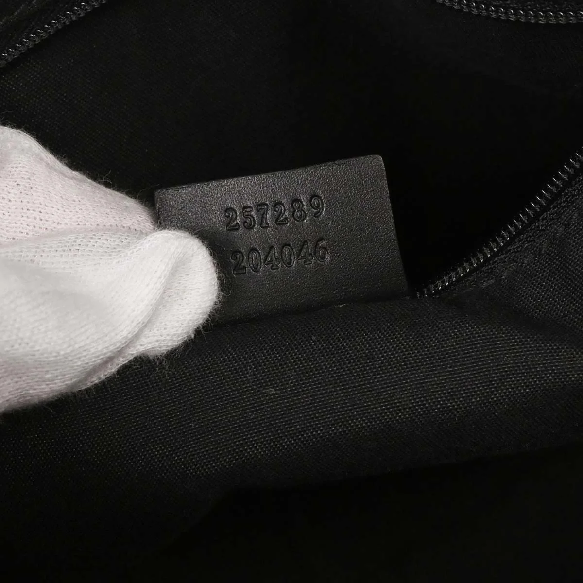 Gucci Black Canvas GG Handbag - Image 9